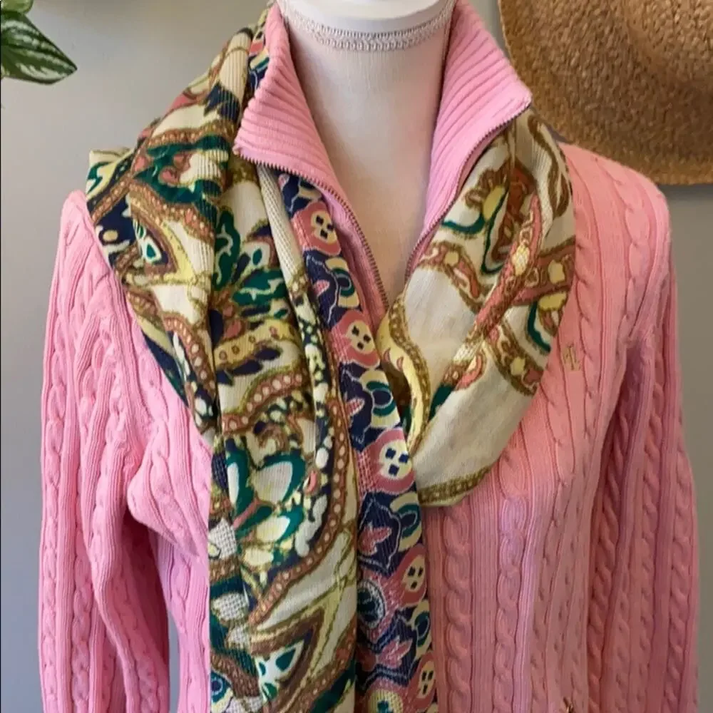 Light colorful scarf